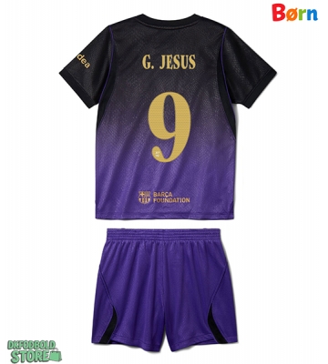 Barcelona Gabriel Jesus #9 Replika Babytøj Udebanesæt Børn 2026-27 Kortærmet (+ Korte bukser)